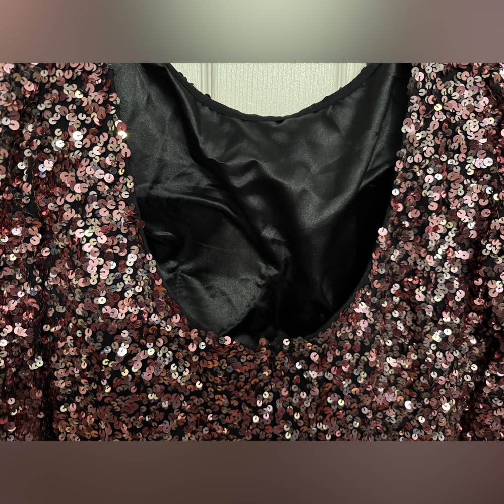 Pink Sequin Dress - image 3